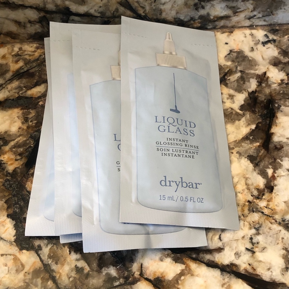 5pcs Liquid Glass Drybar Instant Glossing Rinse Sample Packs
